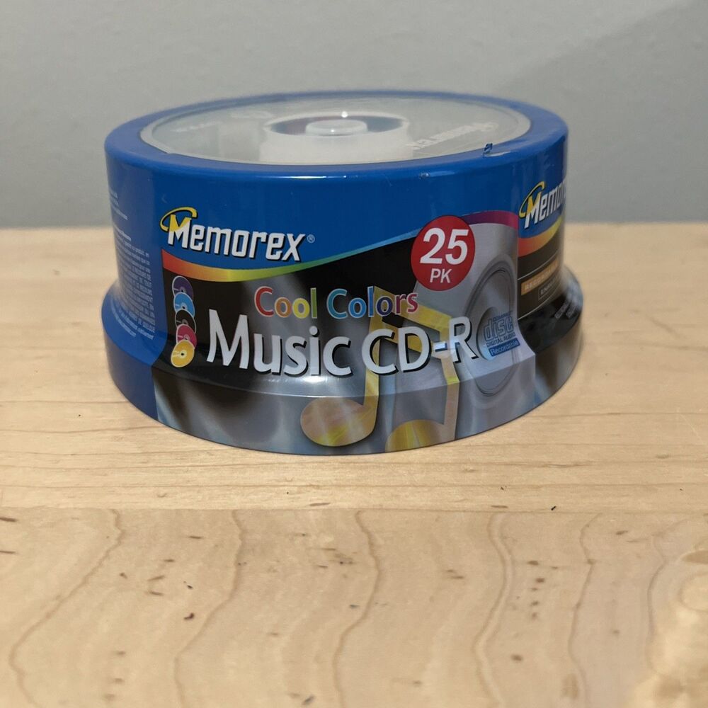 Memorex Cool Colors CD-R 25 Pack